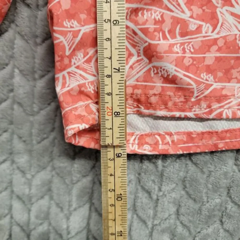 Vineyard‎ Vines Men's Swim Board Shorts Sz 30 Coral Pink Fish Surfing